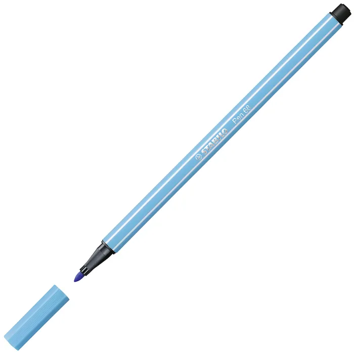 Hlavný obrázok produktu Prémiový vláknový fix - STABILO Pen 68 - 1 ks - azurová modř