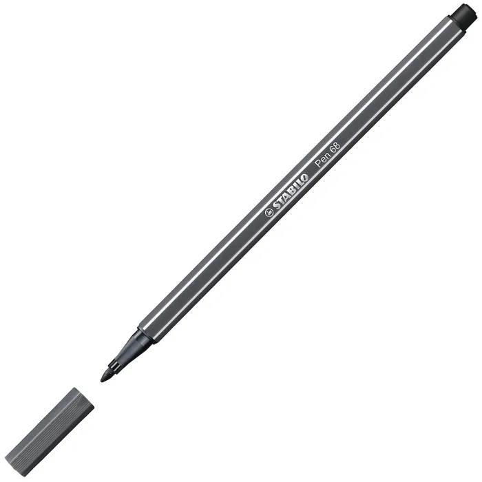 Hlavný obrázok produktu Prémiový vláknový fix - STABILO Pen 68 - 1 ks - černošedá