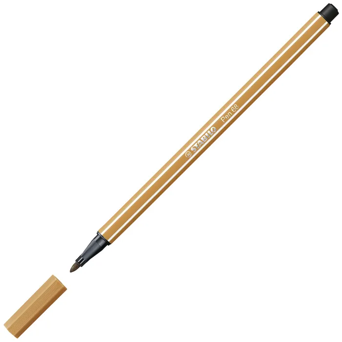 Hlavný obrázok produktu Prémiový vláknový fix - STABILO Pen 68 - 1 ks - tmavý okr