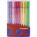 Ďalší obrázok produktu Prémiová vláknová fixka - STABILO Pen 68 - ColorParade - 20 ks deskset modrá/červená