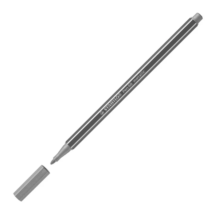 Hlavný obrázok produktu Prémiový vláknový metalický fix - STABILO Pen 68 metallic - 1 ks - metalická světle zelená