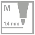 Prémiová vláknová metalická fixka - STABILO Pen 68 metallic - 6 ks sada