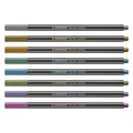 Ďalší obrázok produktu Prémiová vláknová metalická fixka - STABILO Pen 68 metallic - 8 ks sada v plechu