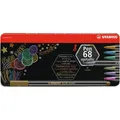 Prémiová vláknová metalická fixka - STABILO Pen 68 metallic - 8 ks sada v plechu