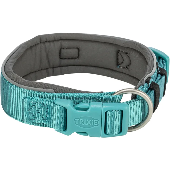Hlavný obrázok produktu PREMIUM obojek EXTRA široký, aqua/grafit L: 46-55 cm/50 mm