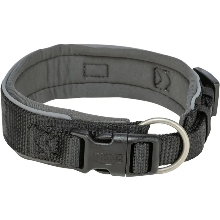 Hlavný obrázok produktu PREMIUM obojek extra široký, černá/grafit XS-S: 27-35 cm/25 mm