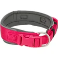 PREMIUM obojok extra široký, fuchsia/grafit S-M: 33-42 cm/35 mm