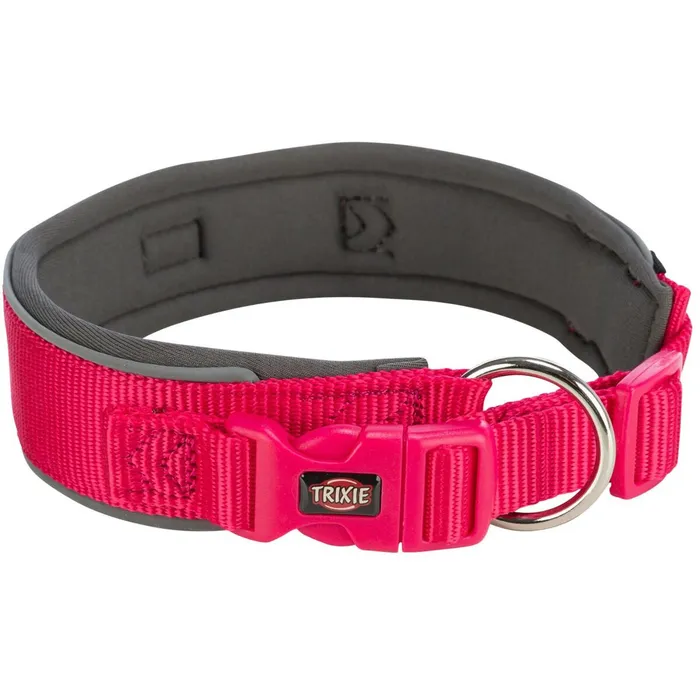 Hlavný obrázok produktu PREMIUM obojek extra široký, fuchsia/grafit XS-S: 27-35 cm/25 mm