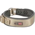 Ďalší obrázok produktu PREMIUM obojek EXTRA široký, písková/grafit L-XL: 53-62 cm/50 mm