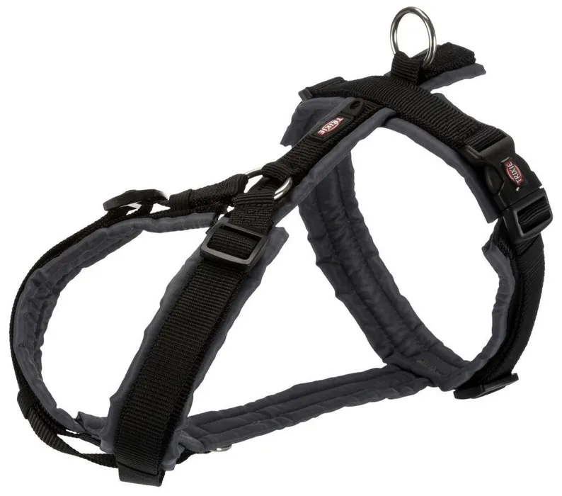 Hlavný obrázok produktu PREMIUM trekingový postroj - černá/grafit L:hruď:70-85cm/25mm