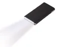 Prenosná batéria, čierna, s LED lampou a nabíjacím káblom, 5000 mAh, TROIKA