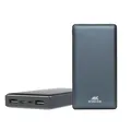 Prenosná batéria, microUSB + Type-C, 15000 mAh, RIVACASE „VA1215“, strieborná