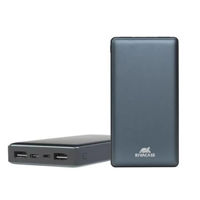 Hlavný obrázok produktu Přenosná baterie, microUSB + Type-C, 15000 mAh, RIVACASE "VA1215", stříbrná