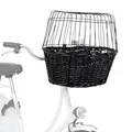 Ďalší obrázok produktu Prepravný kôš na bicykel s drôtenou kabínou - čierny 50x41x35cm (max. 5kg)