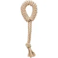 Ďalší obrázok produktu Preťahovacie lano s kruhom, 32 cm, konope/bavlna
