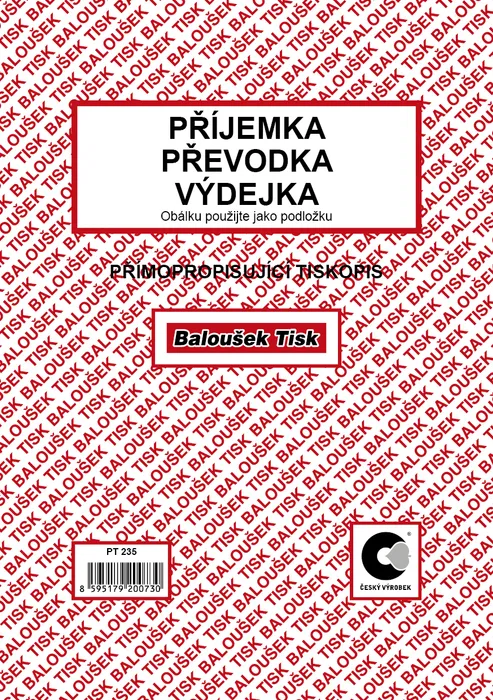 Hlavný obrázok produktu Příjemka - převodka - výdejka A5 PT235