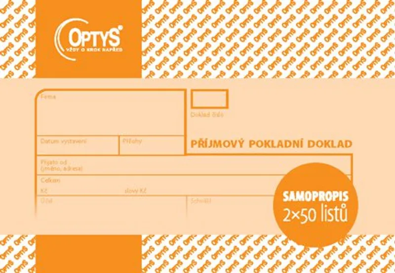 Hlavný obrázok produktu Příjmový doklad A6, samopropisovací, 2 x 50 listů 1091