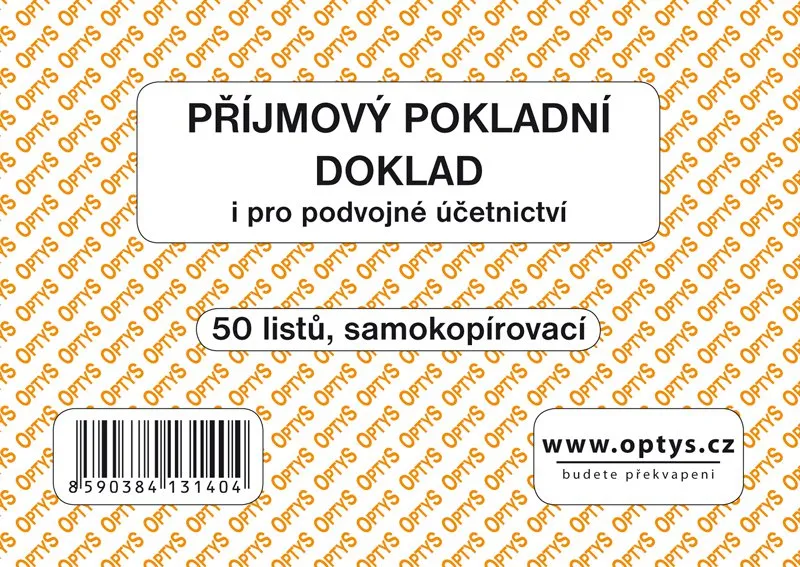 Hlavný obrázok produktu Příjmový doklad A6, samopropisovací, 50 listů 1314