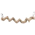 Ďalší obrázok produktu Prírodné závesné "cikcak" bidielko, 36 cm/o 25 mm, dračie drevo