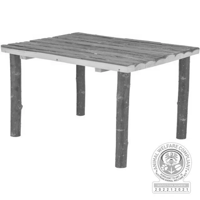 Hlavný obrázok produktu Přístřešek pro morčata/králíky, 45 x 27 x 35 cm, přírodní dřevo s kůrou