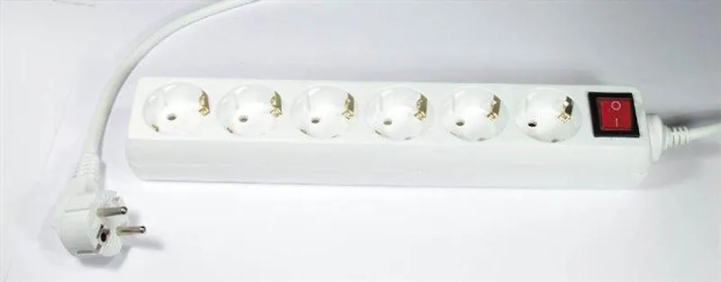 Hlavný obrázok produktu Prodlužovací kabel, 6 zásuvek, 3 m, s vypínačem