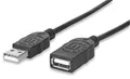Predlžovací kábel, USB 2.0, 1,8 m, MANHATTAN