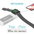 Promate, Power Bank, AuraWatch, Li-Ion, 5V, nabíjanie iPhonu a Apple Watch, AISAURAWATCHSV, 6700mAh, bezdrôtové nabíjanie Apple Wa