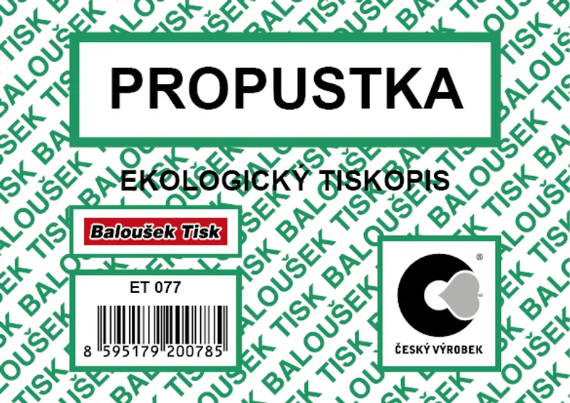 Hlavný obrázok produktu Propustka A7 ET077