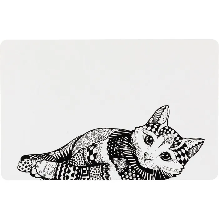 Hlavný obrázok produktu Prostírání Place Mat kočka 44 x 28 cm bílo/černé