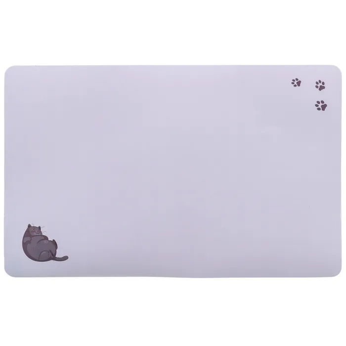 Hlavný obrázok produktu Prostírání pro kočky, Fat Cat s tlapkami, 44 x 28 cm, šedá