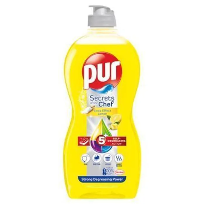 Hlavný obrázok produktu Prostředek na mytí nádobí, 450 ml, PUR EXTRA, citrón
