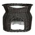 Ďalší obrázok produktu Prútená búda s odpočívadlom čierna 54x43x37cm TRIXIE