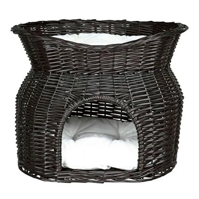 Hlavný obrázok produktu Proutěná bouda s odpočívadlem černá 54x43x37cm TRIXIE