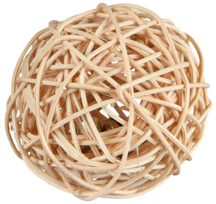 Hlavný obrázok produktu Proutěný míček s rolničkou 4cm TRIXIE