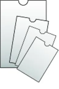 Priehľadný obal 86x111mm študentský preukaz, 120mic. [100 ks]