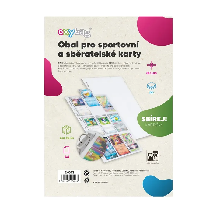 Hlavný obrázok produktu Průhledný obal A4 PP SPORT karty, 80mic lesk