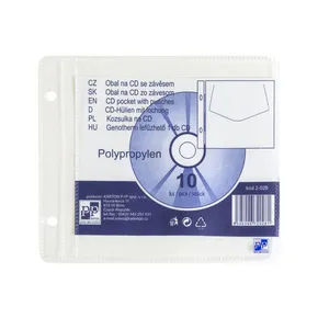 Priehľadný obal na CD PP 1radový, eurozáves, 120mic. [10 ks]