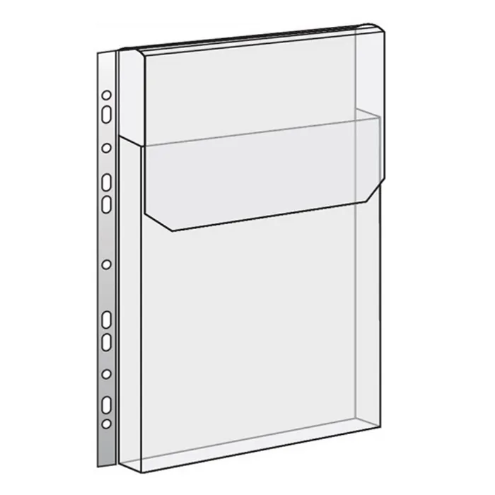 Hlavný obrázok produktu Průhledný obal na katalogy PVC eurozávěs ,s klopou , 165mic. [10 ks]