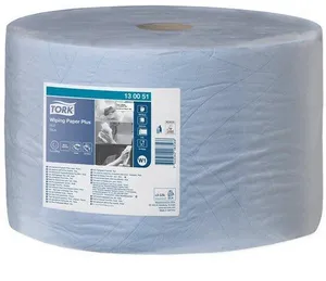 Priemyselná papierová utierka Tork 130051 Plus Advanced 420 veľká rolka modrá [1 ks]