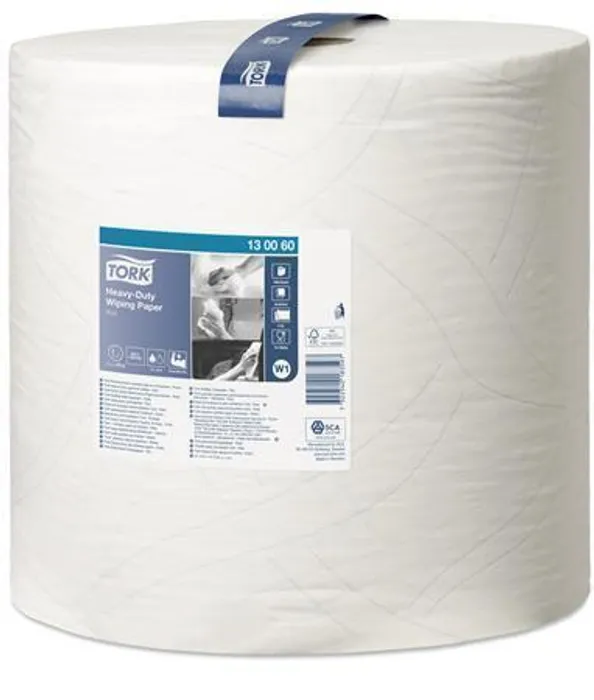 Hlavný obrázok produktu Průmyslová papírová utěrka Tork 130060 Heavy Duty Advanced 430 velká role bílá [1 ks]