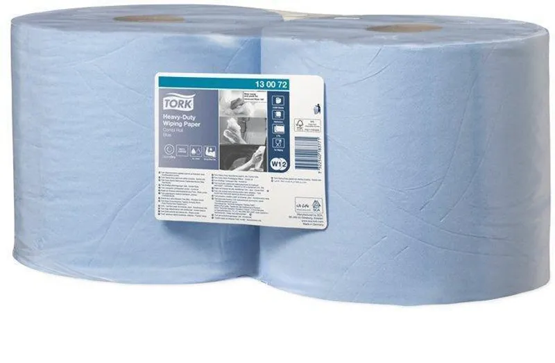 Hlavný obrázok produktu Průmyslová papírová utěrka Tork 130072 Heavy-Duty Advanced 430 malá role modrá [2 ks]