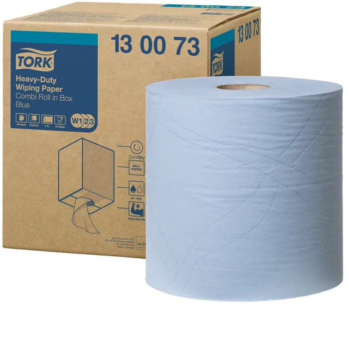 Hlavný obrázok produktu Průmyslová papírová utěrka Tork 130073 Heavy-Duty Advanced 430 modrá role [1 ks]