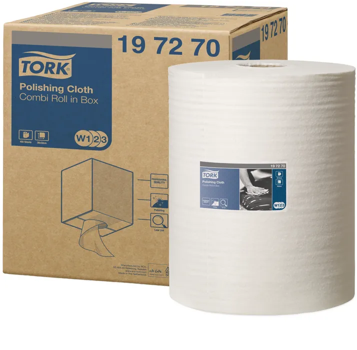 Hlavný obrázok produktu Průmyslová utěrka z netkané textílie Tork 197270 Premium - leštění malá role [1 ks]