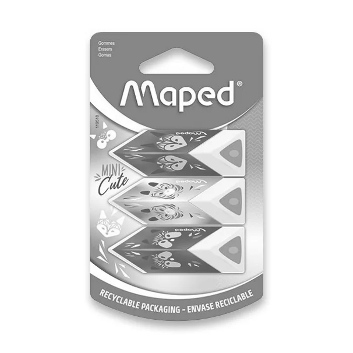 Hlavný obrázok produktu Pryž Maped Pyramid Mini Cute 3 ks