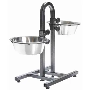 Psí bar - nastaviteľná výška misiek, 2x miska 2,8 l/24cm