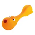 Ďalší obrázok produktu Psík ležiaci - tvar činky, so zvukom, 22 cm, latex, oranžová, HipHop