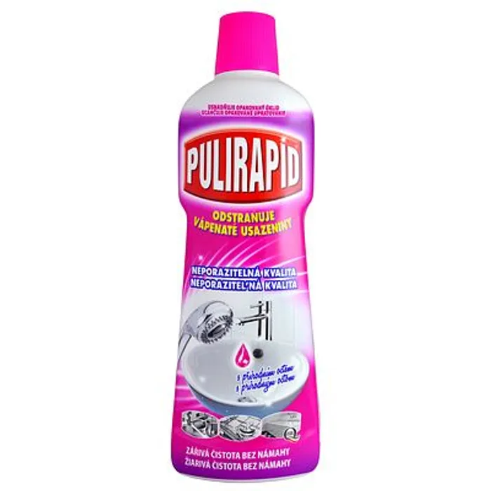Hlavný obrázok produktu Pulirapid Aceto na vápenaté usazeniny tekutý čistič s přírodním octem 750 ml