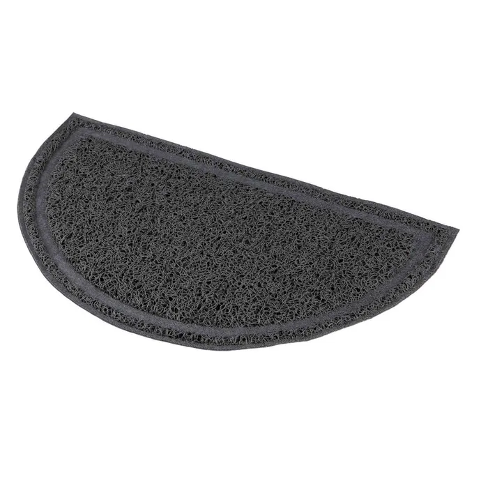 Hlavný obrázok produktu Půlkruhová PVC předložka šedá k WC 41 x 25 cm