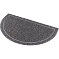 Polkruhová PVC predložka sivá k WC 59 x 35cm