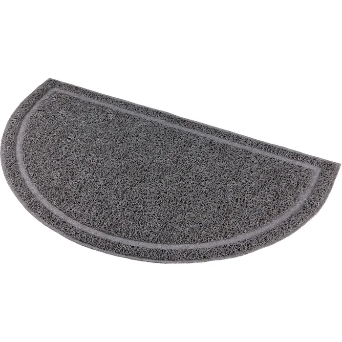 Hlavný obrázok produktu Půlkruhová PVC předložka šedá k WC 59 x 35cm